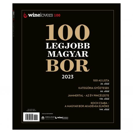 Winelovers 100 – A 100 legjobb magyar bor 2023 kiadvány Winelovers 100 – A 100 legjobb magyar bor 2023 kiadvány