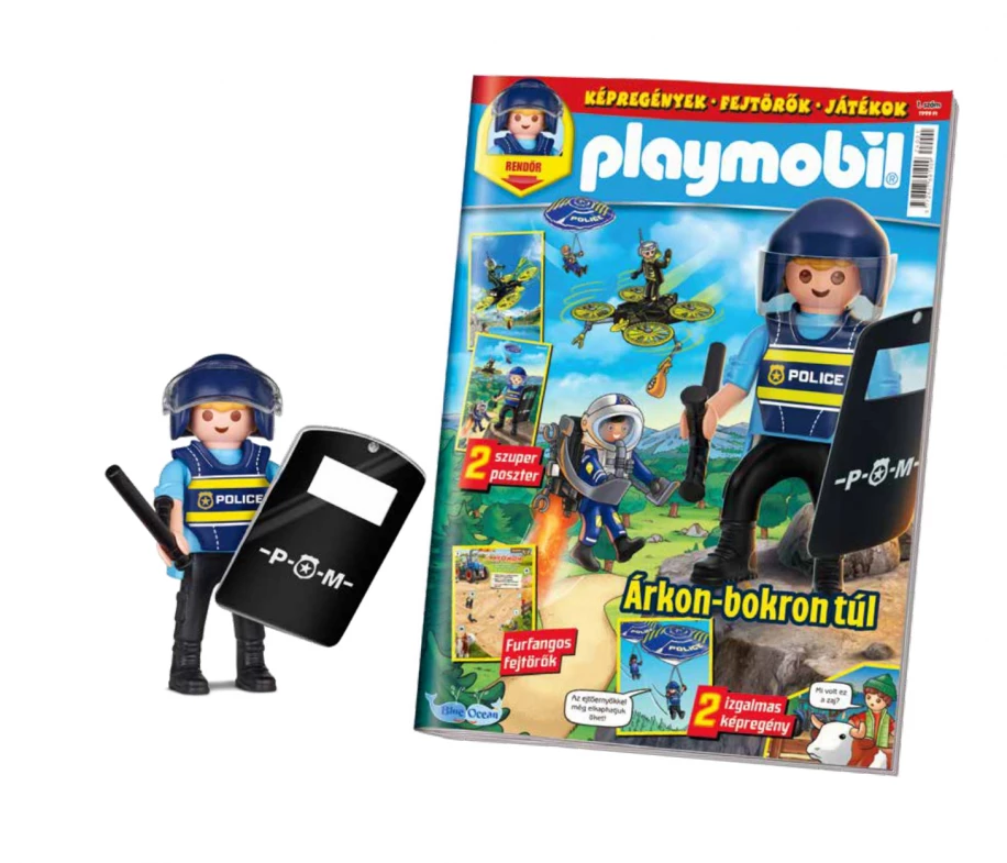 Playmobil Magazin kék fiúknak