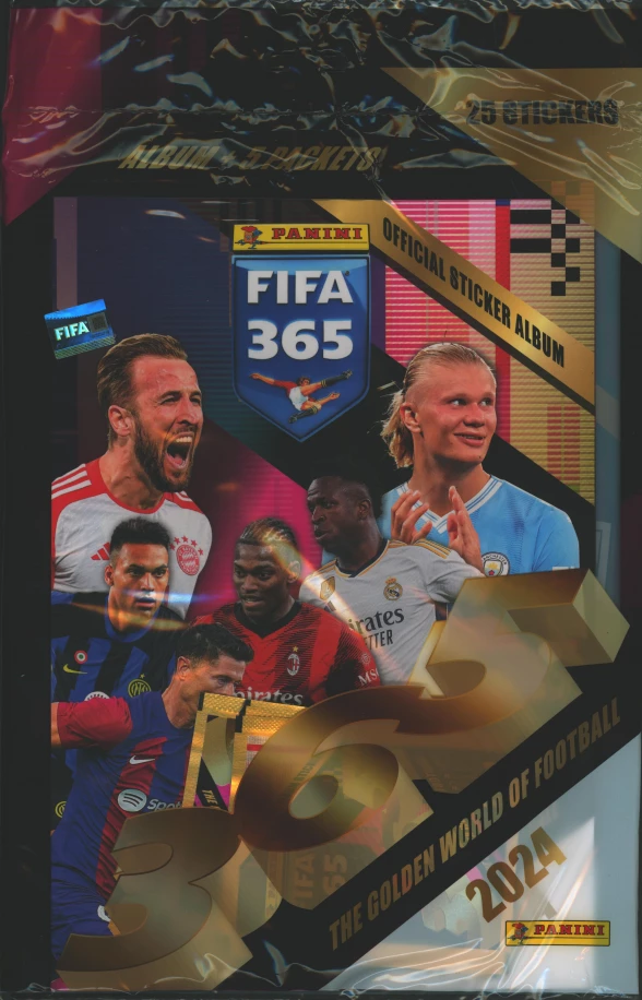 Panini Fifa 365 Matrica kezdőcsomag stickers-Official sticker album+5 sticker packets