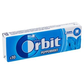 Orbit Peppermint drazsé kék 14g